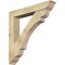Ekena Millwork Olympic Traditional Rough Sawn Bracket w/ Offset Brace, Douglas Fir, 8"W x 48"D x 48"H BKT0806X48X48OLY01RDF - alternate 1